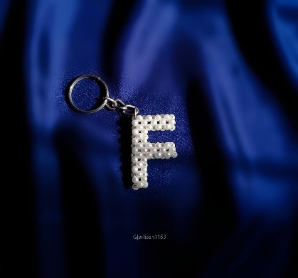 Custom Initial Keychain