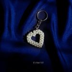 Heart Beaded Keychain