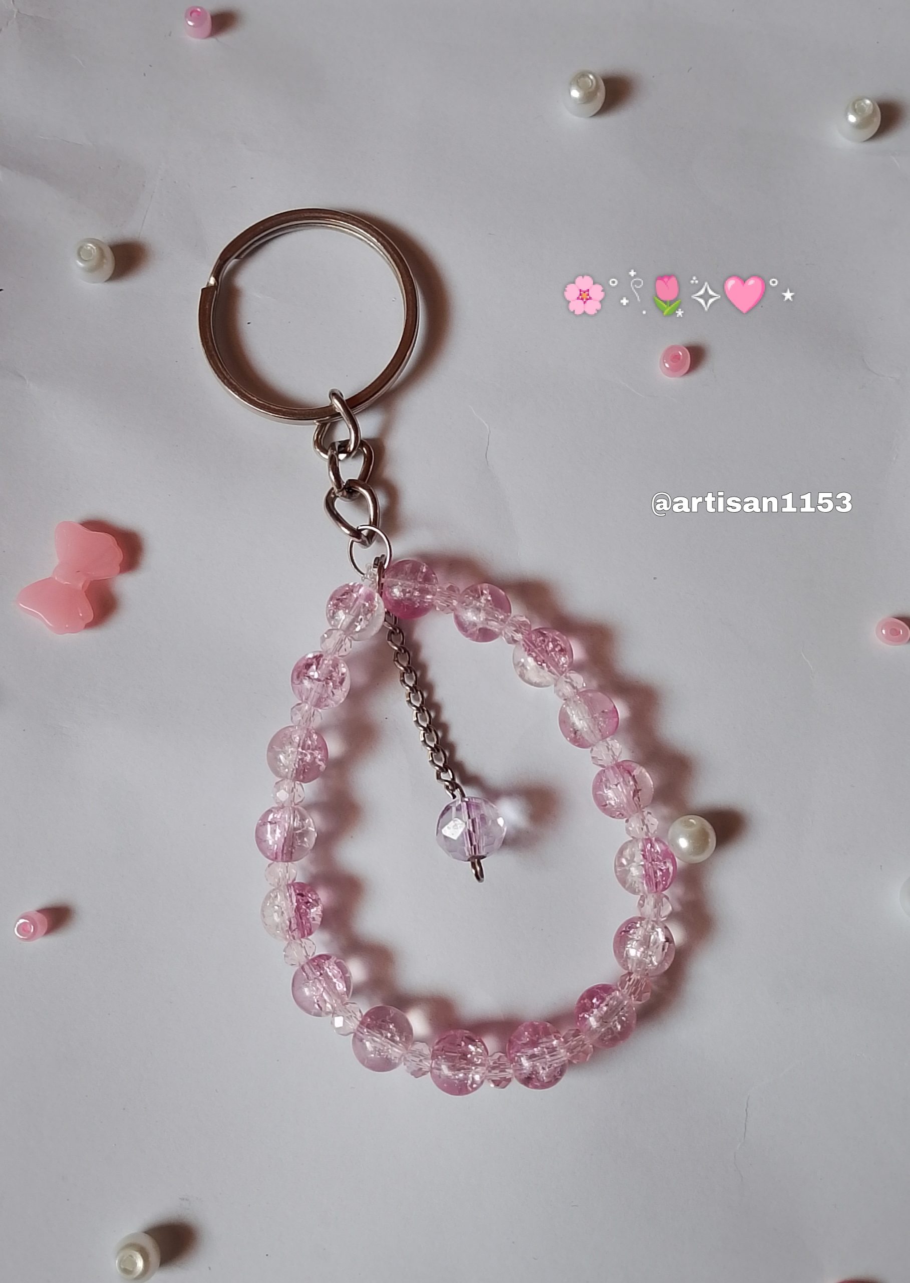 Crystal Beaded Keychain