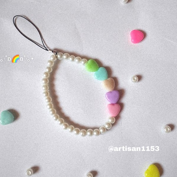 Candy Heart Pearl Charm