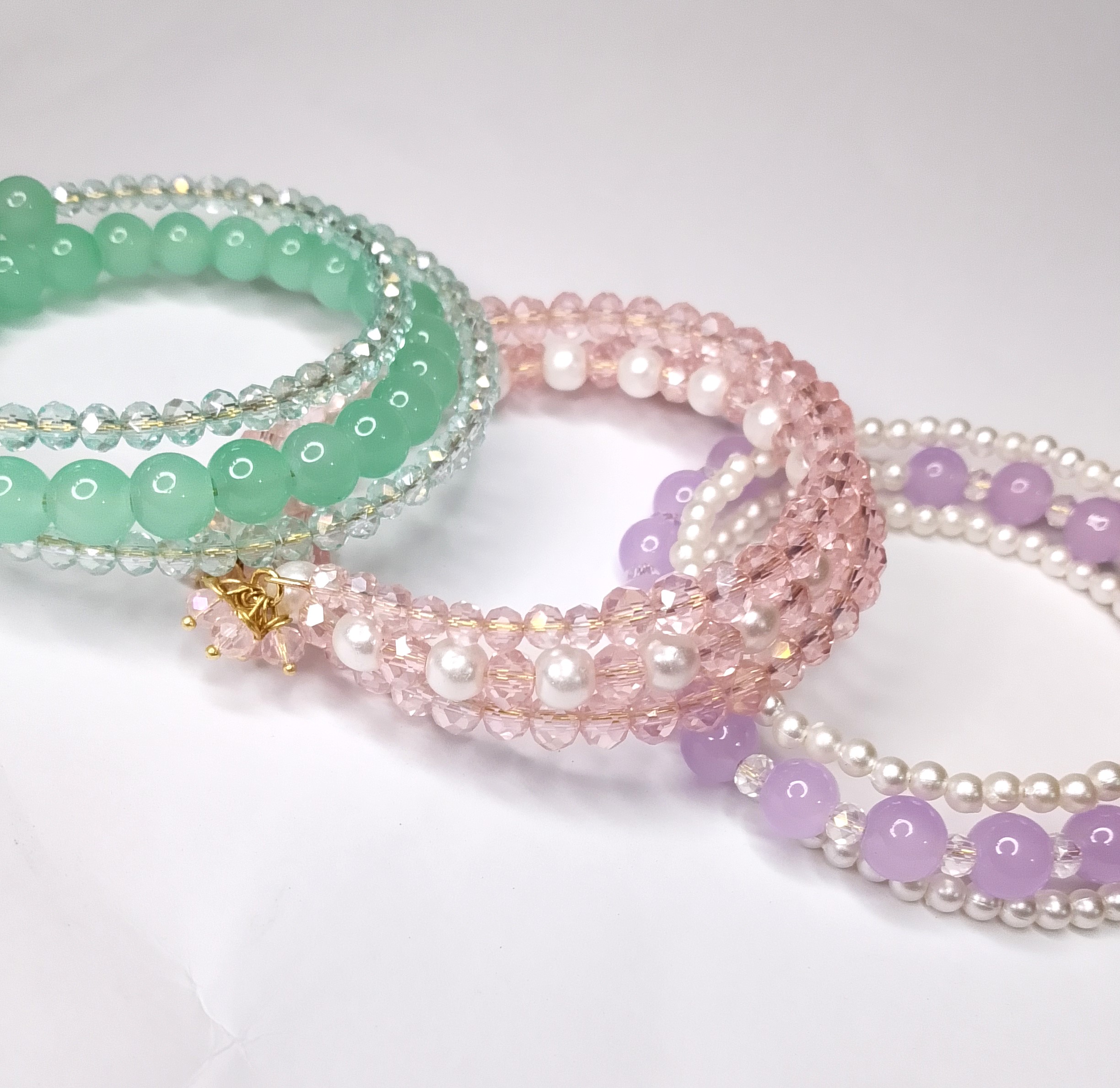 Pastel Crystal Bangle