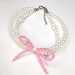 Blush Bow Pearl Bracelet