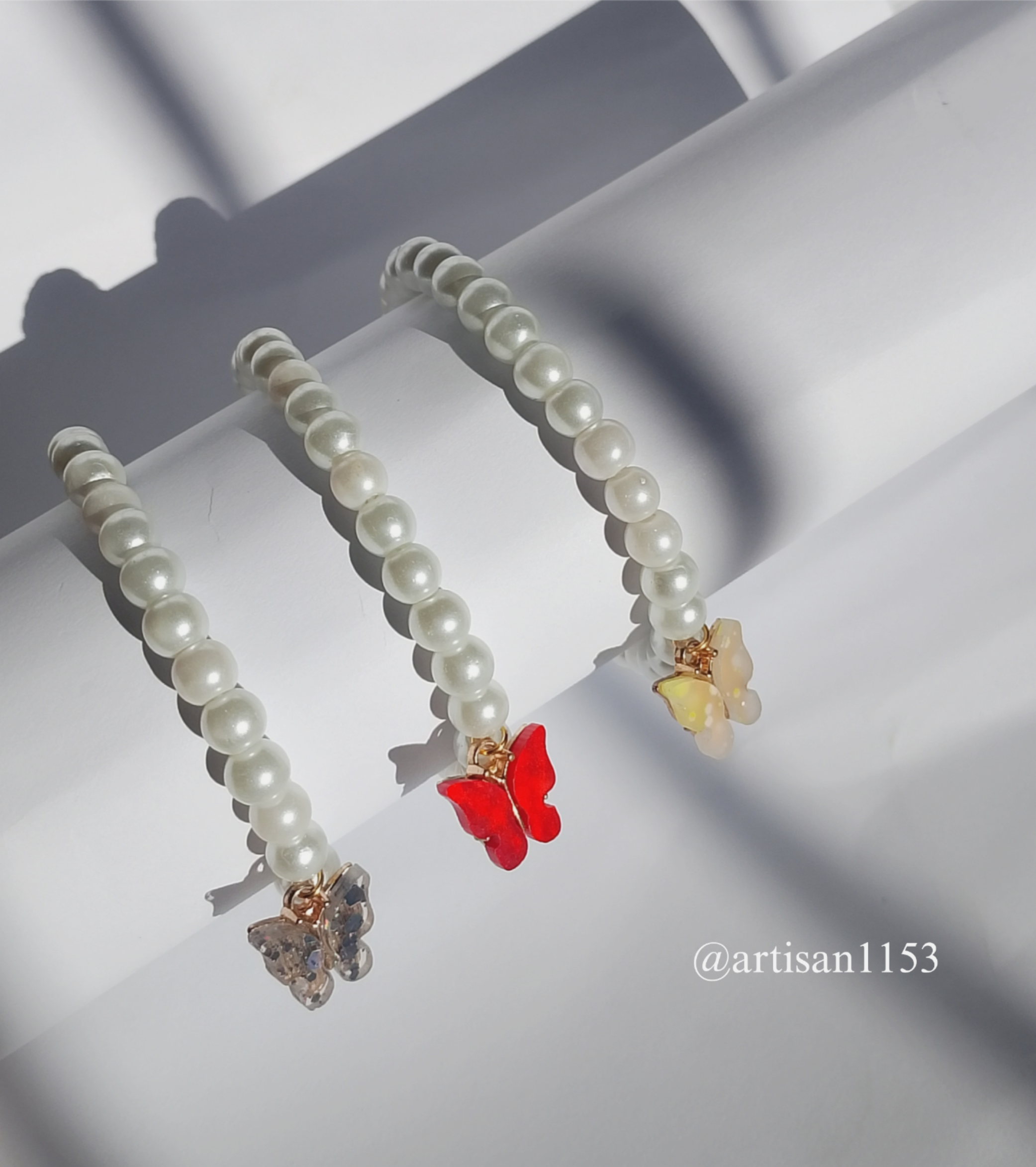 Butterfly Pearl Charm