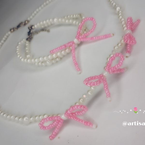 Pink Pearl Bow