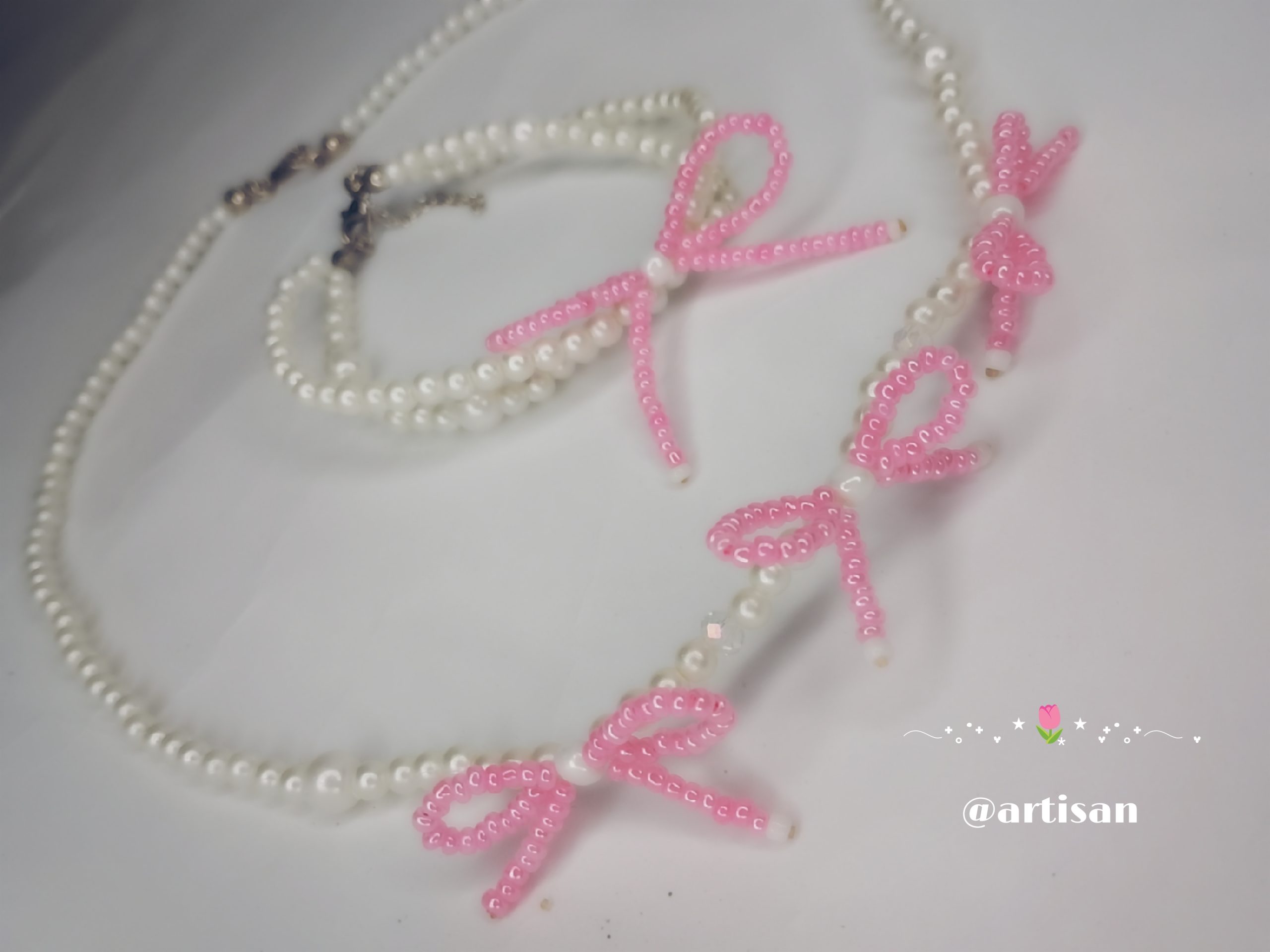 Pink Pearl Bow
