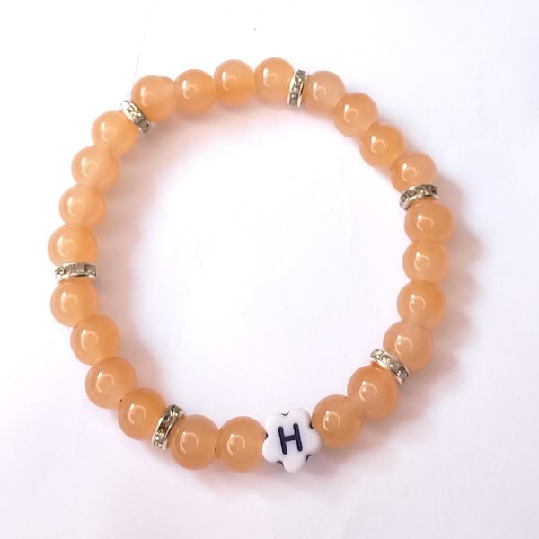 Custom Beaded Initial Bracelet