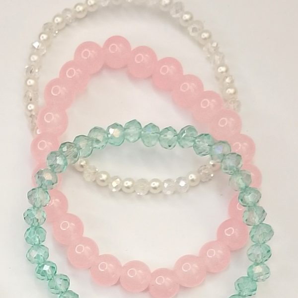 Pastel Beaded Bracelet Stack